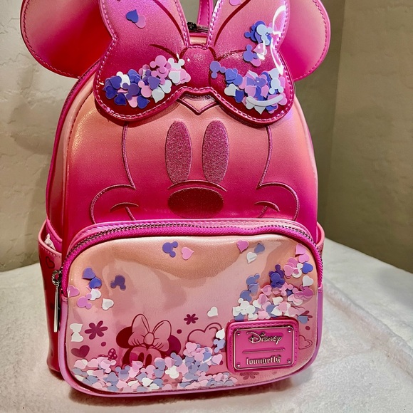 Disney Handbags - Disney Box lunch sold out bag confetti Minnie Mouse loungefly